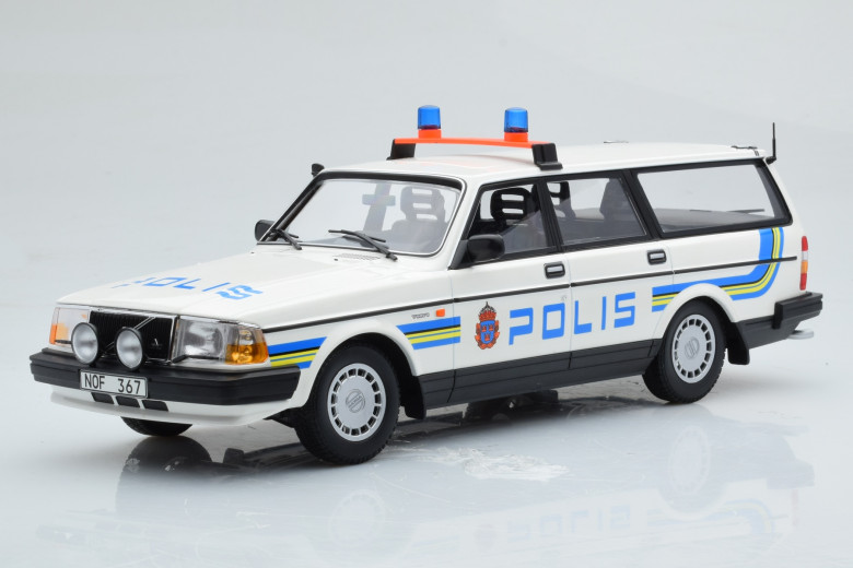 Volvo 240 GL Break Polis Sweden Minichamps 1/18