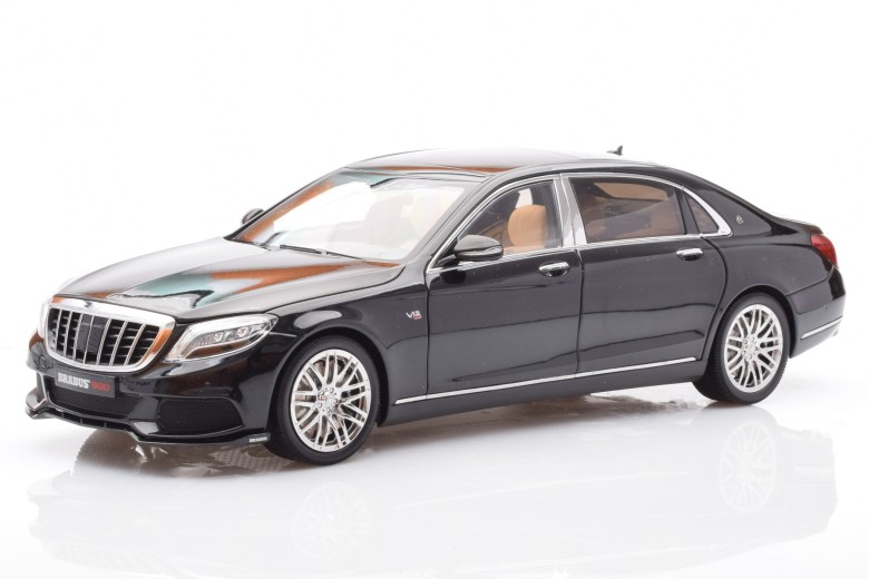 860102  Mercedes Maybach S Class Brabus 900 Obsidian Black Almost Real 1/18