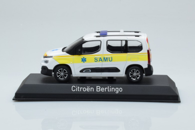 155769  Citroen Berlingo Ambulance SAMU White Yellow Norev 1/43