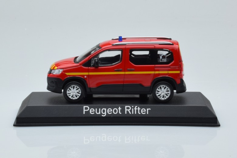 479069  Peugeot Rifter Pompiers Red Norev 1/43