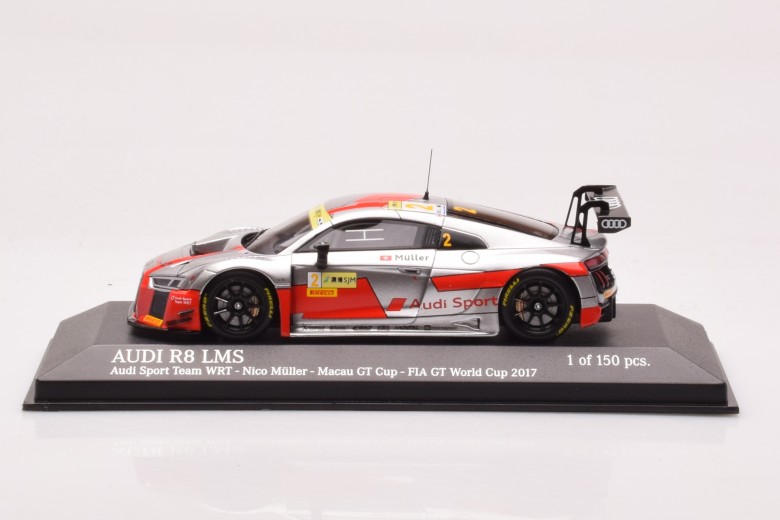 437171722  Audi R8 LMS Audi Sport Team WRT n2 Muller Macau GT Cup FIA GT World Cup Minichamps 1/43