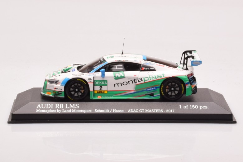 437171702  Audi R8 LMS Montaplast by Land Motorsport n2 Schmidt Haase ADAC GT Masters Minichamps 1/43