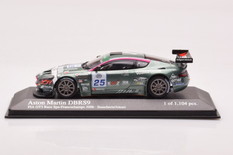 Aston Martin DBRS9 BMS Scuderia Italia n25 Stancheris Seiler Groppi Alessi FIA GT3 Race Spa Minichamps 1/43