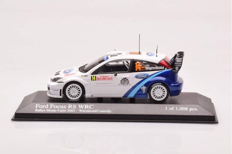 Ford Focus RS WRC n14 Warmbold Connolly Rallye Monte Carlo Minichamps 1/43