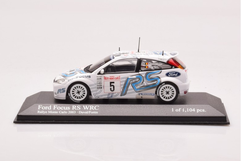 Ford Focus RS WRC n5 Duval Fortin Rally Monte Carlo Minichamps 1/43