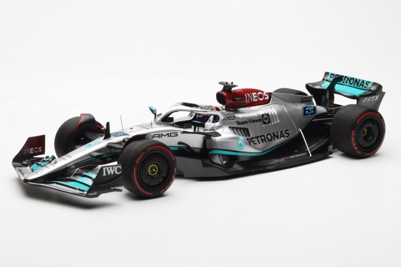 110220763  F1 Mercedes AMG Petronas Formula One Team F1 W13 E Performance George Russel Monaco GP 2022 Minichamps 1/18