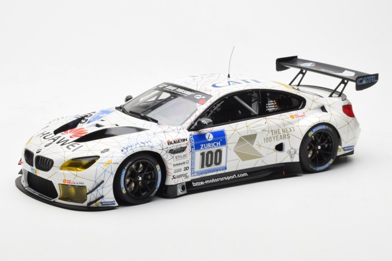 155162611  BMW M6 GT3 n100 Edwards Klingmann Luhr Tomczyk Hole in The Roof Minichamps 1/18