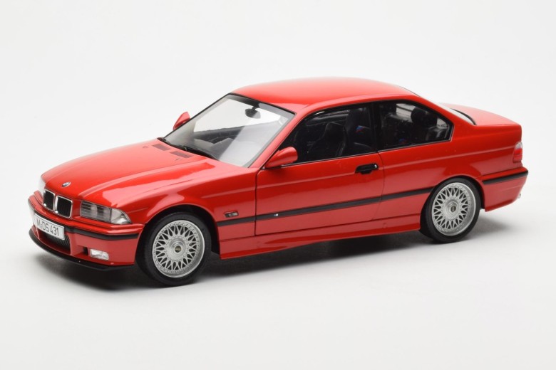 S1803904  BMW M3 E36 Coupe Red Solido 1/18