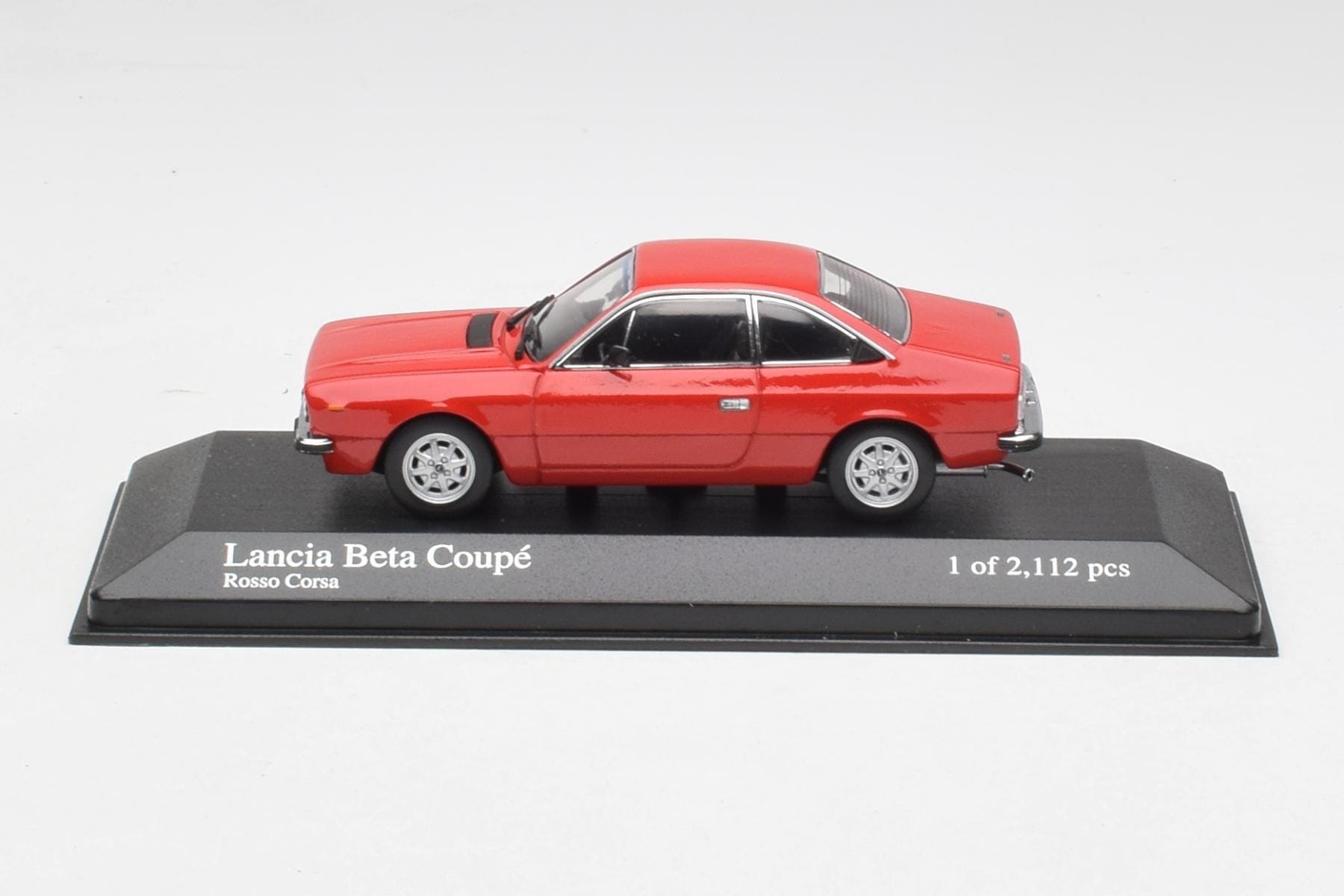 Miniature 1:43 Lancia Beta Monte Carlo Coupé Rouge - Minichamps - Occasion - Édition 1980