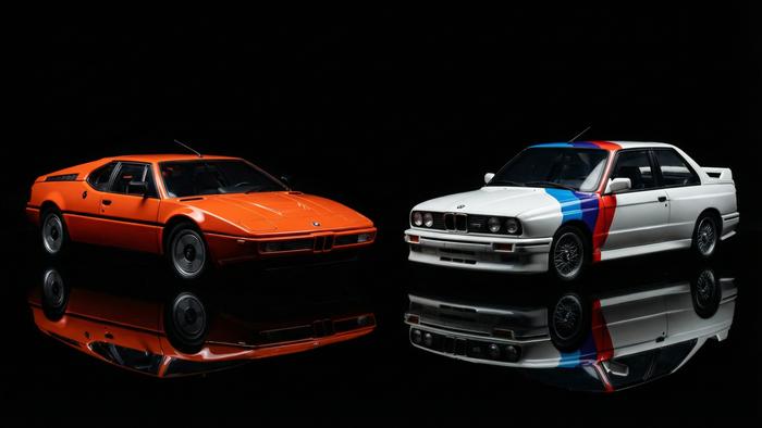 BMW Modellautos — M1 Supersportwagen und M3 E30 Diecast Sammlermodelle 1:18