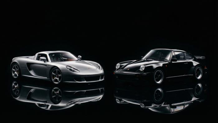 Porsche Modellautos — Carrera GT und 930 Turbo Sammlermodelle im Maßstab 1:18