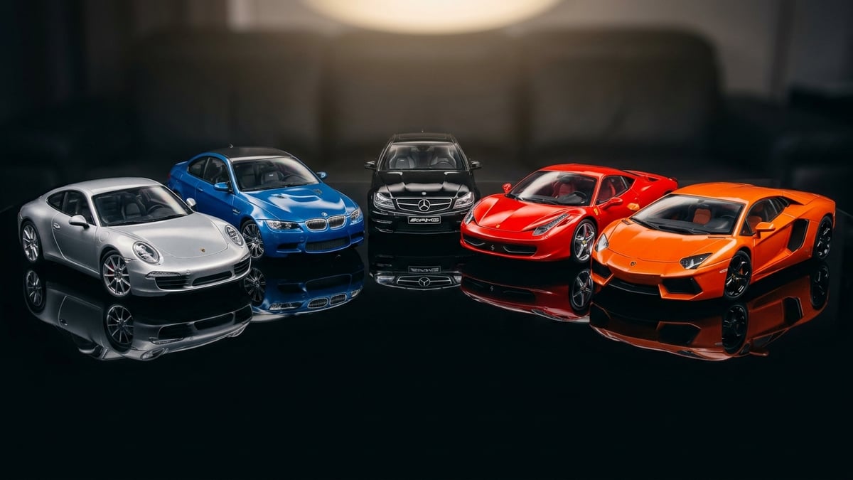 Models118 Modellauto-Kollektion: Porsche, BMW und Mercedes in 1:18, 1:43 und 1:12 aus Diecast und Resine