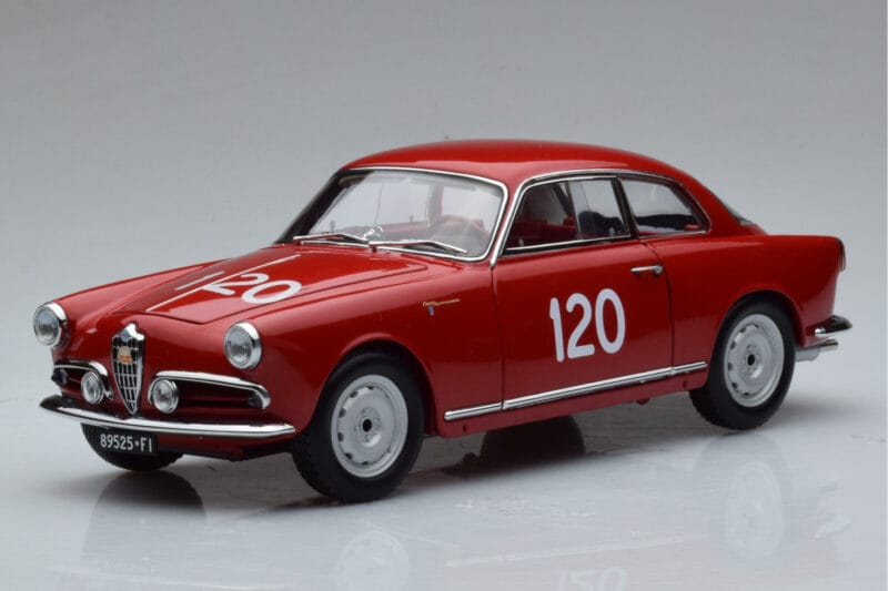 Alfa Romeo Giulietta SV #120 Mille Miglia 1956 Kyosho 1:18 08957A Druckguss