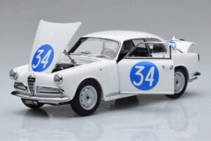 Alfa Romeo Giulietta SV #34 Targa Florio 1960 Kyosho 1:18 08957C Druckguss — Bild 2 von 9