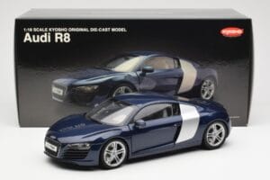Audi R8 4.2 FSI V8 Blau Kyosho 1:18 09213BL Druckguss — Bild 8 von 8