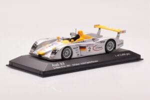 Audi R8 Infineon #2 L. Aiello / R. Capello / Pescatori 2nd Place 24 Hours of Le Mans 2001 Minichamps 1:43 400011202 Druckguss — Bild 2 von 4