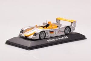 Audi R8 Infineon #2 Winner ALMS Petit Le Mans 2002 Minichamps 1:43 400021382 Druckguss — Bild 2 von 4