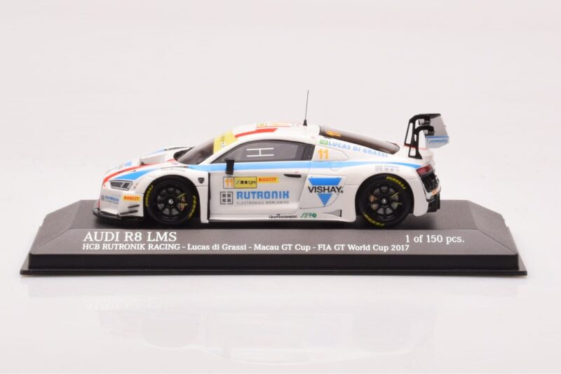 Audi R8 LMS #11 HCB Rutronik Racing L. di Grassi FIA GT World Cup Macau 2016 Minichamps 1:43 437171711 Druckguss