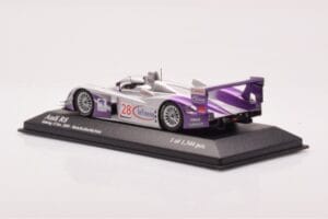 Audi R8 LMP900 #28 F. Biela / P. Kaffer / A. McNish 12 Hours of Sebring Winner 2004 Minichamps 1:43 4000412328 Druckguss — Bild 3 von 4