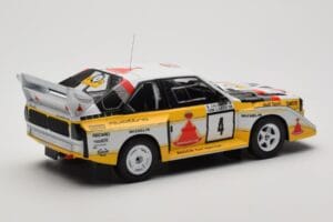 Audi Sport Quattro S1 E2 #4 S. Blomqvist / B. Cederberg Rally 1000 Lakes 1985 IXO 1:18 18RMC161A Druckguss — Bild 2 von 6