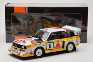 Audi Sport Quattro S1 E2 #6 H. Mikkola / A. Hertz Rally 1000 Lakes 1985 IXO 1:18 18RMC161B Druckguss — Bild 6 von 6
