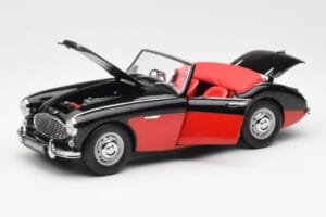 Austin-Healey 3000 Mk I Spider Schwarz Rot Kyosho 1:18 08141KR Druckguss — Bild 2 von 8