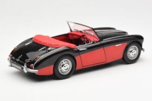 Austin-Healey 3000 Mk I Spider Schwarz Rot Kyosho 1:18 08141KR Druckguss — Bild 3 von 8