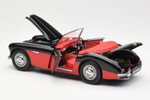 Austin-Healey 3000 Mk I Spider Schwarz Rot Kyosho 1:18 08141KR Druckguss — Bild 5 von 8