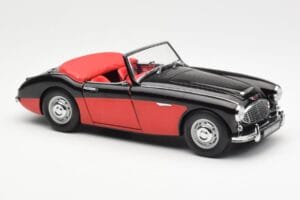 Austin-Healey 3000 Mk I Spider Schwarz Rot Kyosho 1:18 08141KR Druckguss — Bild 6 von 8