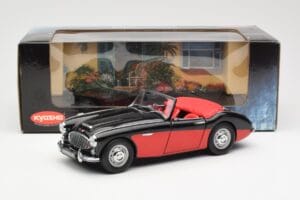 Austin-Healey 3000 Mk I Spider Schwarz Rot Kyosho 1:18 08141KR Druckguss — Bild 8 von 8