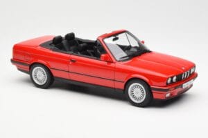 BMW 318i E30 Cabriolet Rot Norev 1:18 183210 Druckguss — Bild 4 von 6