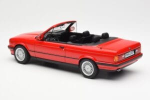 BMW 318i E30 Cabriolet Rot Norev 1:18 183210 Druckguss — Bild 5 von 6