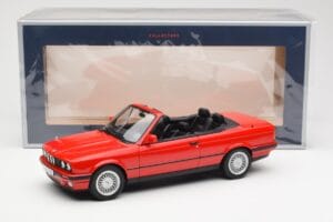 BMW 318i E30 Cabriolet Rot Norev 1:18 183210 Druckguss — Bild 6 von 6