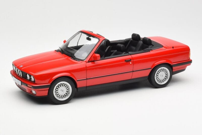 BMW 318i E30 Cabriolet Rot Norev 1:18 183210 Druckguss