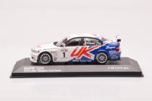 BMW 320si E90 BMW Team UK #1 A. Priaulx WTCC Porto Winner 2007 Minichamps 1:43 400072601 Druckguss