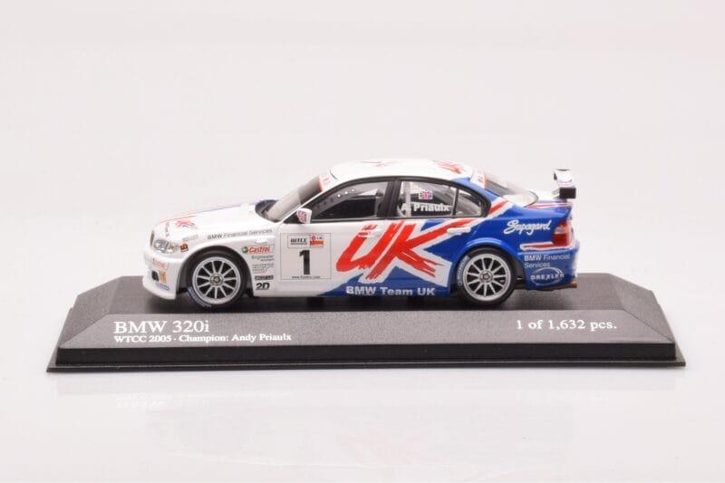 BMW 320si E90 BMW Team UK #1 A. Priaulx WTCC Porto Winner 2007 Minichamps 1:43 400072601 Druckguss