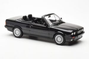 BMW 325i E30 Cabriolet Schwarz Metallic Norev 1:18 183211 Druckguss — Bild 4 von 6