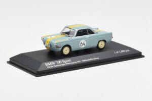 BMW 700 Sport #64 Hulbusch / Stausberg 12 Hours of Nurburgring 1961 Minichamps 1:43 400612364 Druckguss — Bild 2 von 4