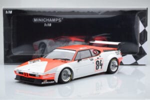 BMW M1 Equipe Dominique Lacaud #84 H. Stuck / Burger / D. Lacaud 24 Hours of Le Mans 1980 Minichamps 1:18 155802984 Druckguss — Bild 6 von 6