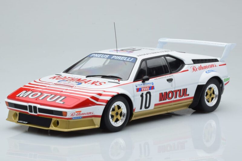 BMW M1 Motul #10 B. Darniche / A. Mahe Rally Tour de Corse 1982 IXO 1:18 18RMC114 Druckguss