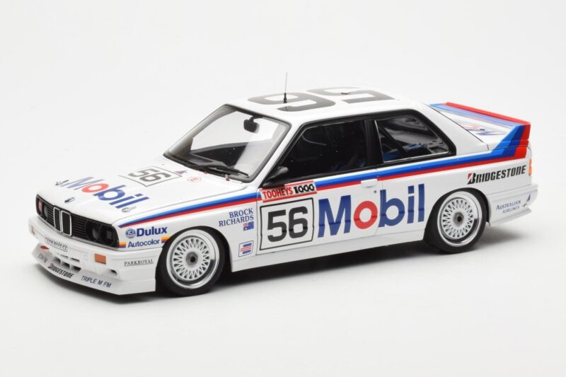 BMW M3 E30 #56 P. Brock / J. Richards Mobil Bathurst 1000 1988 AUTOart 1:18 88847 Druckguss