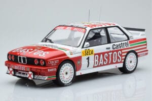 BMW M3 E30 Bastos #1 R. Ravaglia / E. Pirro / E. Van de Poele 24 Hours of Spa 1991 IXO 1:18 18RMC081A Druckguss