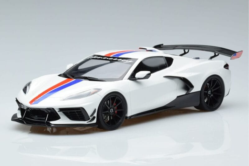 Chevrolet Hennessey Corvette C8 Arctic Weiß GT Spirit 1:18 GT317 Resin