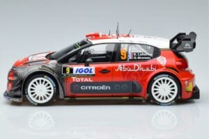 Citroen C3 WRC #9 S. Lefebvre / G. Moreau Tour de Corse 2017 Norev 1:18 181633 Druckguss — Bild 3 von 6