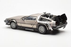 DeLorean DMC-12 Time Machine Back to the Future Silber Sun Star 1:18 2711 Druckguss — Bild 4 von 8