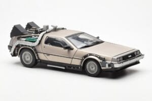 DeLorean DMC-12 Time Machine Back to the Future Silber Sun Star 1:18 2711 Druckguss — Bild 6 von 8