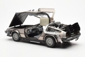 DeLorean DMC-12 Time Machine Back to the Future Silber Sun Star 1:18 2711 Druckguss — Bild 7 von 8