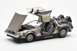 DeLorean DMC-12 Time Machine Back to the Future Silber Sun Star 1:18 2711 Druckguss — Bild 8 von 8