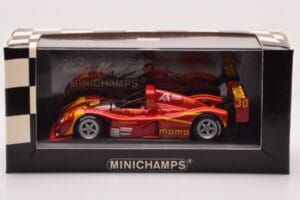 Ferrari 333 SP #30 MOMO M. Papis / D. Theys / B. Wollek Daytona 24 Hours 2nd Place 1996 Minichamps 1:43 430967430 Druckguss — Bild 4 von 4