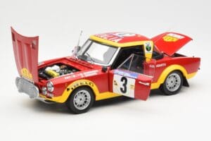 Fiat 124 Abarth #3 Barbasio / Sodano East African Safari Rally 1974 Sun Star 1:18 4952 Druckguss — Bild 2 von 8